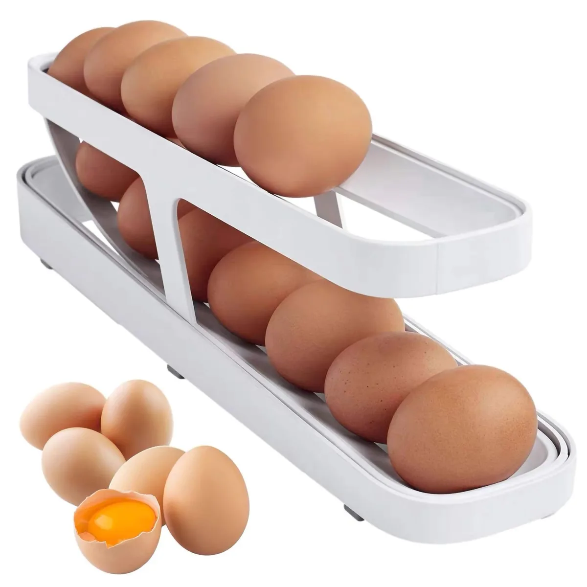 Huevos regados y cartones que se rompen