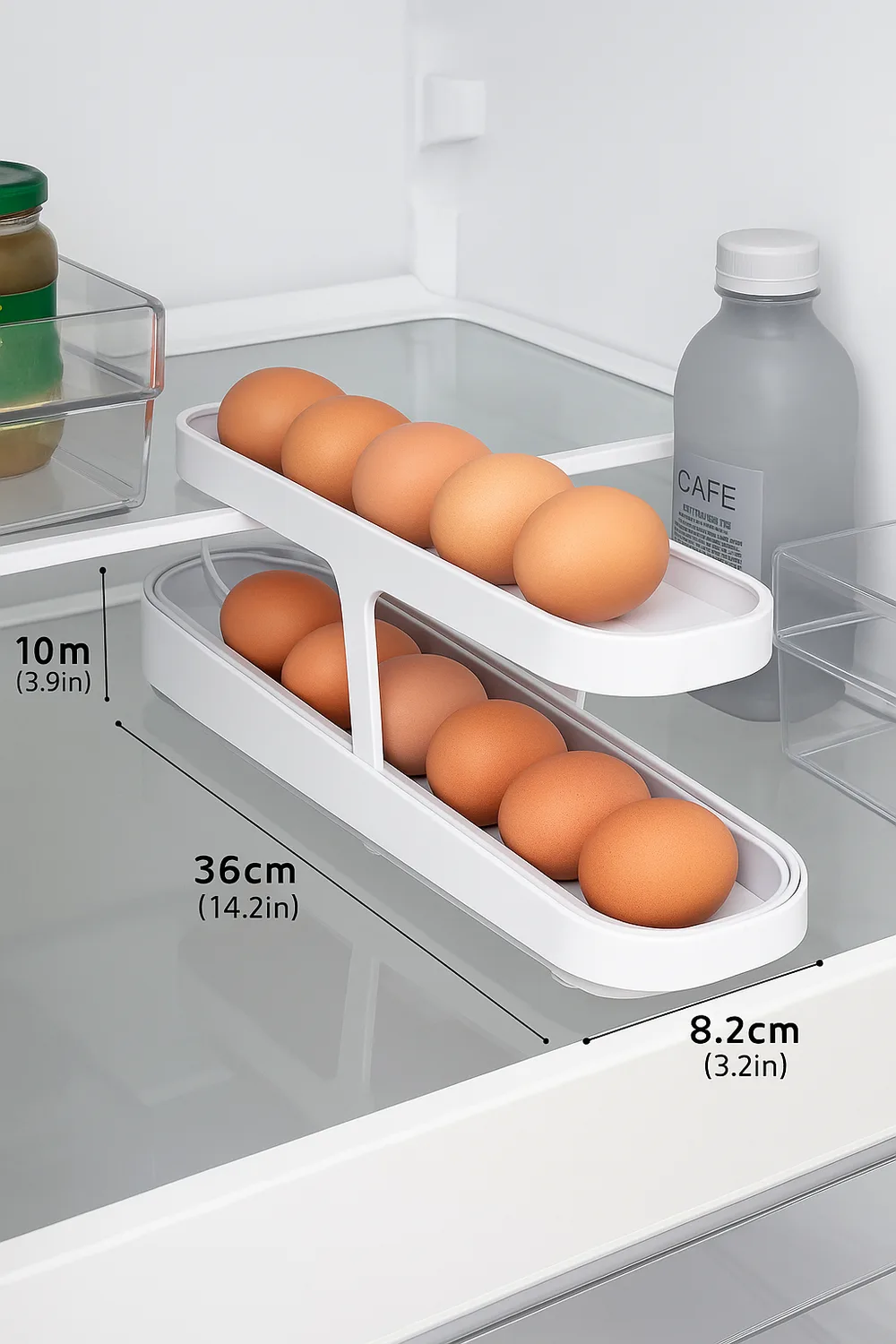 Dispensador de Huevos de 2 Niveles
