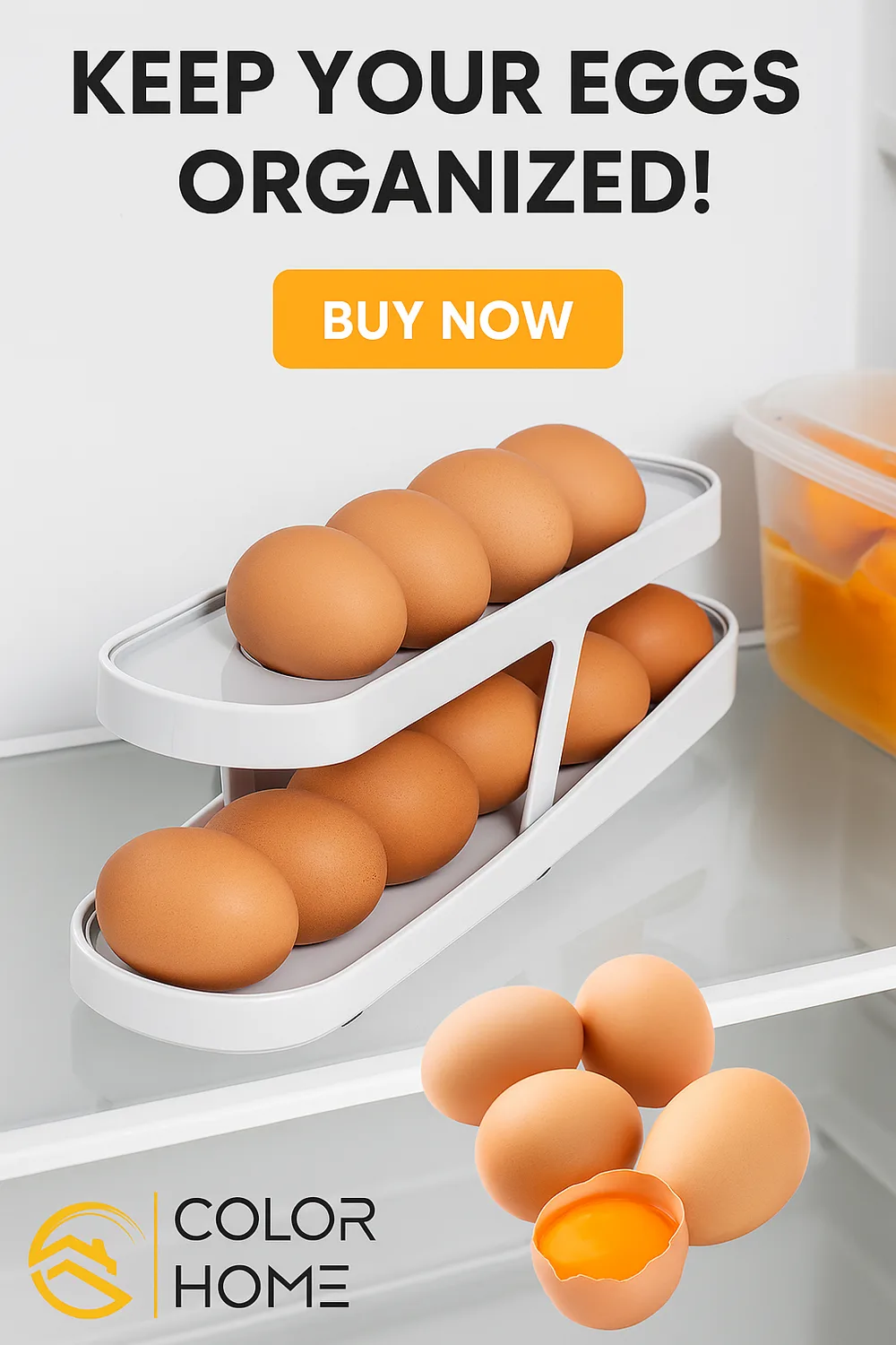 Dispensador de Huevos de 2 Niveles