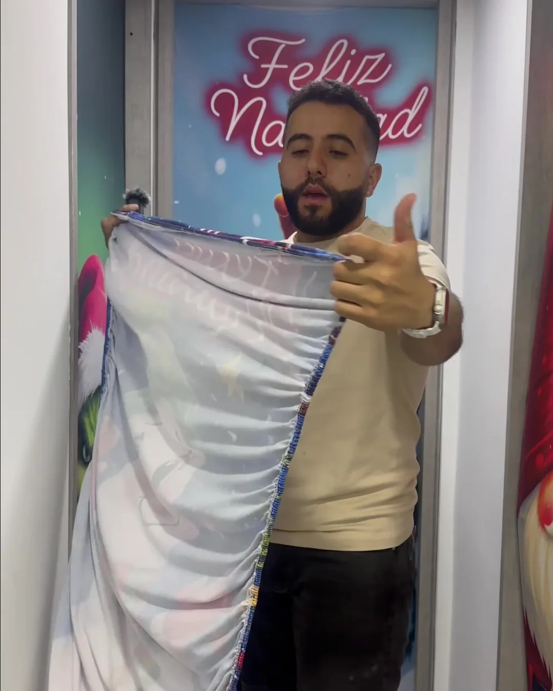 Funda Navideña para Puerta · 80 × 200 cm