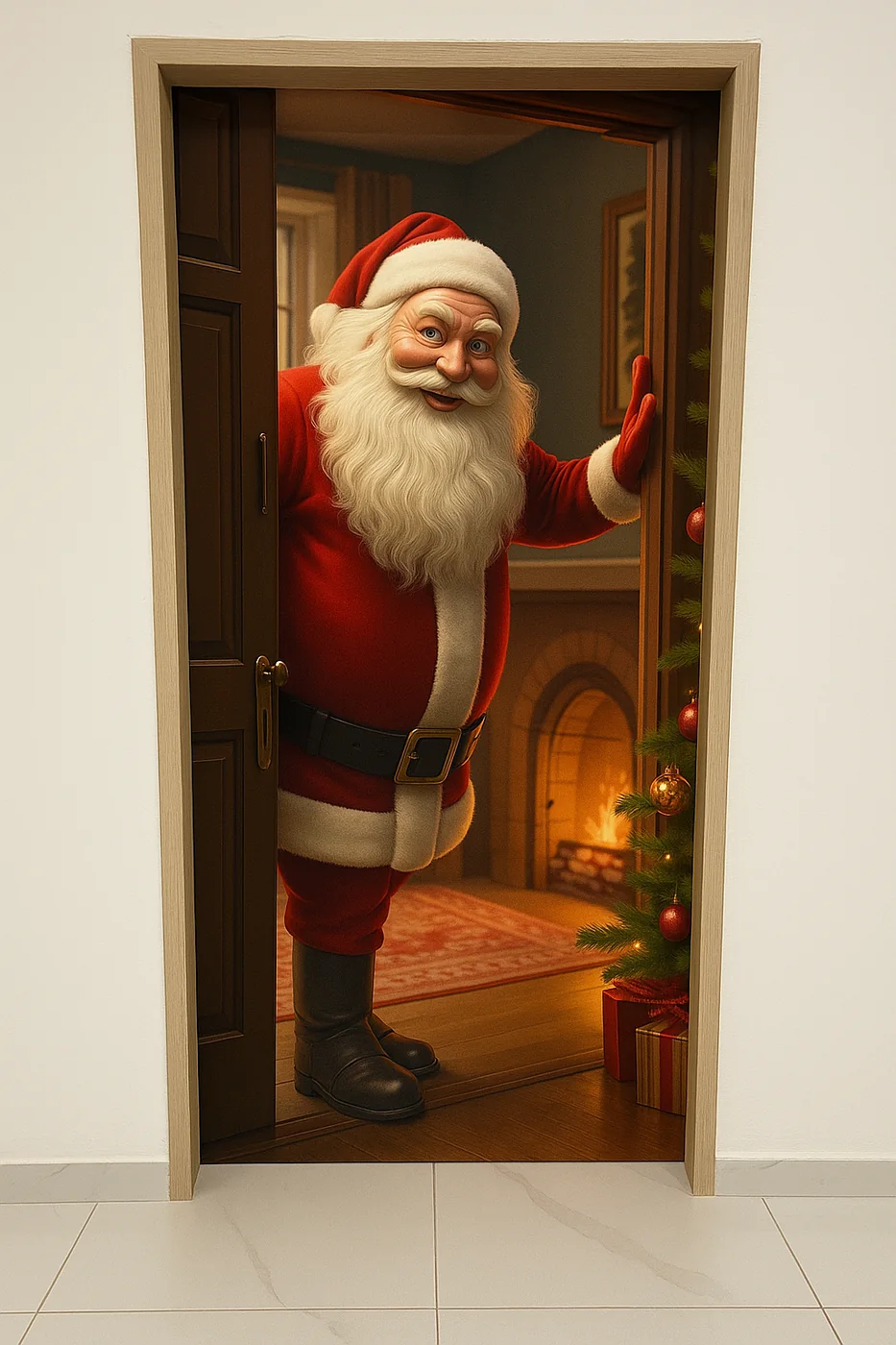Diseño Papá Noel en la chimenea