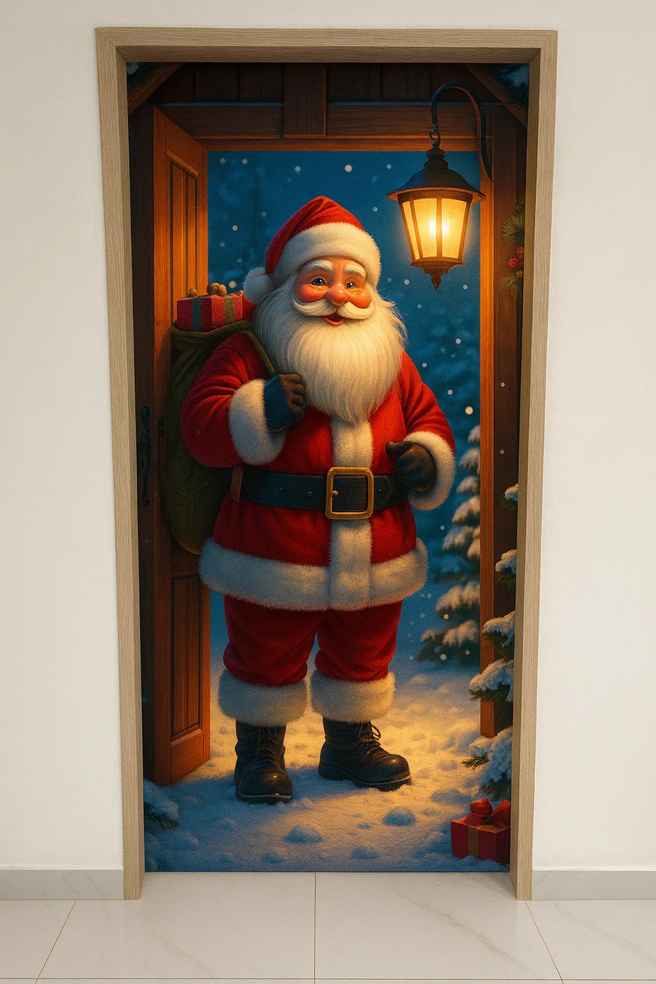 Diseño Papá Noel con regalos