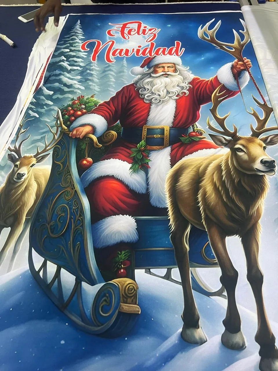 Diseño Papá Noel y su trineo